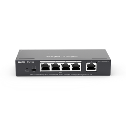 5-Port Gigabit Smart POE Switch, 5 x RJ45 Ports including 4 PoE/POE+ Ports, Desktop Steel